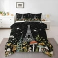 thumbnail image 1 of jejeloiu Paris Eiffel Tower Full Size Comforter Sets,Cartoon Mushroom Bedding Comforter Set,Galaxy Starry Night Bedding Sets For Children,Super Cozy Bedroom Decoration Reversible,3pcs, 1 of 8