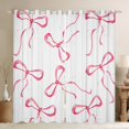 thumbnail image 1 of jejeloiu Pink Cute Bowknot Black Out Curtains,Kawaii Bow Tie Curtains Pack of 2 (42x63 Each),Chic Ribbon Bowtie Bedroom Curtains For Girls,Microfiber Bedroom Decor, 1 of 6