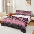 thumbnail image 1 of jejeloiu Pink Leopard Pattern Bed Sheets,Modern Cheetah Print King Sheets,Chic Sequin Print Sheet Set For Girl Teens,Microfiber Bedroom Decor,4pcs, 1 of 7