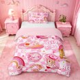 thumbnail image 1 of jejeloiu Pink Western Cowgirl Twin Bedding Kids,Boho Farm Boots Duvet Cover Set For Girls,Reversible,2-Piece(No Comforter), 1 of 6