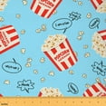 thumbnail image 1 of jejeloiu Popcorn Fabric by the Yard 1 Yard,Retro Movie Home Decor Fabric by the Yard,Blue Red White Sewing Fabric For Boys Girls,Ultra Soft Home Decor, 1 of 6