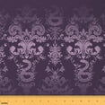 thumbnail image 1 of jejeloiu Purple Victorian Flower Fabric by the Yard 3 Yards,Boho Bohemian Snake Sewing Fabric,Vintage Gothic Floral Fabric for Sewing For Men Women,,Lightweight Room Decorative, 1 of 6