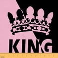 thumbnail image 1 of jejeloiu Queen Crown Fabric by the Yard 1 Yard,Personalization Desgin Home Decor Fabric by the Yard,Pink Black Sewing Fabric For Men Women,Microfiber Bedroom Decor, 1 of 6