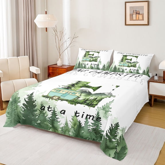 jejeloiu RV Trailers Camper Bed Sheets For Boys,Monogrammed Alphabet E Print King Sheets For Kids,4pcs