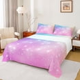 thumbnail image 1 of jejeloiu Rainbow Star Pattern Full Size Sheets Kids,Abstract Galaxy Bed Sheets For Girls,4-Piece, 1 of 6