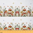 thumbnail image 1 of jejeloiu Red Mushroom Fabric by the Yard 1 Yard,Natural Plant Home Decor Fabric by the Yard,Colorful Butterflies Moth Sewing Fabric For Child,Super Cozy Room Decor, 1 of 6