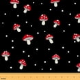 thumbnail image 1 of jejeloiu Red Mushroom Fabric by the Yard 2 Yards,Natural Plant Room Decor Fabric by the Yard,Cartoon Botanical Fabric for Sewing For Child,Super Cozy Room Decor, 1 of 6