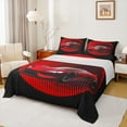 thumbnail image 1 of jejeloiu Red Racing Car Twin Sheet Set,Speed Game Extreme Sport,Breathable Decor,3-Piece, 1 of 7