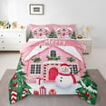 thumbnail image 1 of jejeloiu Red Xmas Berry Bedding Comforter Set,Merry Christmas Twin Comforter Sets,Cute Cartoon Snowman Bedding Set For Kids,Super Cozy Room Decor Reversible,2-Piece, 1 of 8