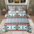 thumbnail image 1 of jejeloiu Retro Bull Skull 7-Piece Twin Bedding Sets,Boho Exotic Style Bedding Comforter Set,Rustic Aztec Triangle Sheet Sets For Adults,Super Cozy Room Decor Reversible, 1 of 8
