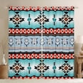 thumbnail image 1 of jejeloiu Retro Bull Skull Black Out Curtains,Boho Exotic Style Curtains Pack of 2 (42x63 Each),Rustic Aztec Triangle Bedroom Curtains For Adults,Super Cozy Room Decor, 1 of 6