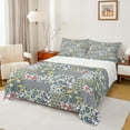 thumbnail image 1 of jejeloiu Retro Dahlia Flower Full Size Sheets,Damask Floral Bed Sheets,Patchwork Geometric Grid Sheet Sets,Luxury Bedroom Decor,4 Pieces, 1 of 7