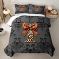thumbnail image 1 of jejeloiu Retro Damask FloralQuilt Full For Girls,Gothic Letter Initial I Full Bedspread Sets,3pcs, 1 of 7