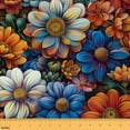 thumbnail image 1 of jejeloiu Retro Flower Floral Fabric by the Yard 1 Yard,Natural Botanical Home Decor Fabric by the Yard,Waterfolor Plant Sewing Fabric For Child,Breathable Home Decor, 1 of 6