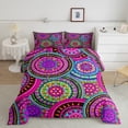 thumbnail image 1 of jejeloiu Retro Flower Print Bedding Comforter Set,Boho Bohemian Floral Twin Comforter Sets,Western Vintage Artwork Bedding Set For Men Women,Ultra Soft Home Decor Reversible,2pcs, 1 of 8
