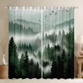 thumbnail image 1 of jejeloiu Retro Natural Landscape Black Out Curtains,Jungle Mountain Range Curtains Pack of 2 (42x63 Each),Green Black Bedroom Curtains For Kids,Breathable Home Decor, 1 of 6