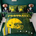 thumbnail image 1 of jejeloiu Rugby Ball Game 7-Piece Bedding Comforter Set,Football Sports King Bedding Sets For Men Women Reversible, 1 of 8