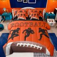 thumbnail image 1 of jejeloiu Rugby Ball Gamer 7pcs Bedding Comforter Set,Football Sport Games Queen Bedding Sets For Kids Reversible, 1 of 8