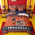 thumbnail image 1 of jejeloiu Rugby Game Sport 7 Pieces Bedding Comforter Set,Boys Ball Game Full Bedding Set For Teens Reversible, 1 of 8