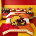 thumbnail image 1 of jejeloiu Rugby Sport Games Twin Comforter Sets,White Yellow Orange Bedding Set For Ball Gamer Reversible 2pcs, 1 of 8