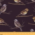 thumbnail image 1 of jejeloiu Rustic Bird Fabric by the Yard 3 Yards,Country Farmhouse Lodge Sewing Fabric,Brown Black Fabric for Sewing For Child,Microfiber Bedroom Decor, 1 of 6