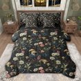 thumbnail image 1 of jejeloiu Rustic Botanical Floral 7 Pieces Bedding Comforter Set,Wild Mushroom Full Bedding Set For Adults Reversible, 1 of 8