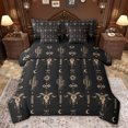 thumbnail image 1 of jejeloiu Rustic Bull Skull 7-Piece Twin Bedding Sets,Western Boho Tribal Bedding Comforter Set For Boys Kids Reversible, 1 of 8