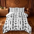 thumbnail image 1 of jejeloiu Rustic Bull Skull Full Size Comforter Sets Kids,Retro Cow Print Cowboy Hat Bedding Sets For Men,Reversible,3-Piece, 1 of 8
