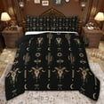 thumbnail image 1 of jejeloiu Rustic Bull Skull Twin Comforter Sets,Western Boho Tribal Bedding Set For Boys Kids Reversible 2 Pieces, 1 of 8