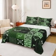 thumbnail image 1 of jejeloiu Rustic Camo Queen Sheet Sets,Jungle Deer Skull Flat Sheet,Green Black Queen Fitted Sheet For Boys Kids,Microfiber Bedroom Decor,4-Piece, 1 of 7