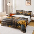 thumbnail image 1 of jejeloiu Rustic Cowboy Art Bed Sheets Kids,Western Print King Sheets For Men,4 Pieces, 1 of 6