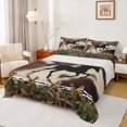 thumbnail image 1 of jejeloiu Rustic Cowhide Queen Sheet Sets,Farm Animal Horse Flat Sheet,Brown Beige Black Queen Fitted Sheet For Men Women,Luxury Bedroom Decor,4-Piece, 1 of 7