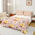 thumbnail image 1 of jejeloiu Rustic Duck Queen Sheet Sets,Country Flower Floral Flat Sheet,Pink Yellow Queen Fitted Sheet For Boys Teens,Ultra Soft Home Decor,4pcs, 1 of 7