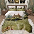 thumbnail image 1 of jejeloiu Rustic Farmhouse Cabin Bedding Comforter Set,Colorful Cute Flowers Twin Comforter Sets,Nature Scenery Bedding Set For Men Women,Ultra Soft Home Decor,2-Piece, 1 of 8