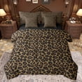 thumbnail image 1 of jejeloiu Rustic Leopard Hide 7-Piece Twin Bedding Sets,Jungle Animal Cheetah Bedding Comforter Set,Black Brown Sheet Sets For Adult,Super Cozy Room Decor Reversible, 1 of 8