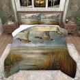 thumbnail image 1 of jejeloiu Rustic Mallard Queen Comforter Set,Flying Duck Bedding Comforter Set For Adults Reversible 3 Pieces, 1 of 7