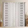 thumbnail image 1 of jejeloiu Rustic Western Aztec Blackout Curtains Set of 2 (52x84 Each),Retro Bohemian Print Window Curtains,White Gray Curtains and Drapes For Men Women,Microfiber Bedroom Decor, 1 of 6