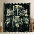 thumbnail image 1 of jejeloiu Safari Animal Wolf Blackout Curtains Set of 2 (52x84 Each),Beige Black Window Curtains For Kids, 1 of 6