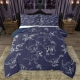 thumbnail image 1 of jejeloiu Safari Dino Dinosaur Bedding Comforter Set,Wild Animal Twin Comforter Sets,Deepblue White Bedding Set For Kids,Luxury Bedroom Decor Reversible,2pcs, 1 of 8