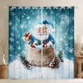 thumbnail image 1 of jejeloiu Santa Claus Black Out Curtains,Christmas Theme Gifts Curtains Pack of 2 (42x63 Each),Snowflake Xmas Tree Bedroom Curtains For Teens,Microfiber Bedroom Decor, 1 of 6