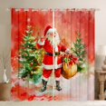 thumbnail image 1 of jejeloiu Santa Claus Black Out Curtains,Oil Painting Curtains Pack of 2 (42x63 Each),Merry Christmas Bedroom Curtains For Teens,Luxury Bedroom Decor, 1 of 6