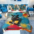 thumbnail image 1 of jejeloiu Skateboard Game 7-Piece Twin Bedding Sets,Watercolor Splashing Ink Bedding Comforter Set For Boys Kids Reversible, 1 of 8