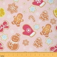 thumbnail image 1 of jejeloiu Snowman Biscuit Fabric by the Yard 5 Yards,Cute Christmas Snowflake Fabric for Sewing,Happy New Year Home Decor Fabric by the Yard For Child,Breathable Home Decor, 1 of 6