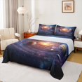 thumbnail image 1 of jejeloiu Solar System Twin Sheet Sets,Cosmos Planet Bedding For Men Women 3 Pieces, 1 of 7