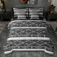 thumbnail image 1 of jejeloiu Southwestern Aztec Geometric 7-Piece Twin Bedding Sets,Boho Exotic Style Bedding Comforter Set,Gray Black Sheet Sets For Men Women,Super Cozy Room Decor Reversible, 1 of 8