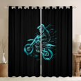 thumbnail image 1 of jejeloiu Speed Game Curtains Pack of 2 (42x84 Each),Cyan Motor Biker Curtains Blackout For Men Women, 1 of 6
