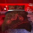 thumbnail image 1 of jejeloiu Speed Gamer Twin Comforter Sets,Race Dirt Bike Bedding Set For Men Women Reversible 2pcs, 1 of 8