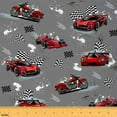 thumbnail image 1 of jejeloiu Sports Car Fabric by the Yard 1 Yard,Extreme Sport Theme Home Decor Fabric by the Yard,Red Gray Black Sewing Fabric For Teens,Super Cozy Room Decor, 1 of 6