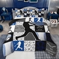thumbnail image 1 of jejeloiu Teens Ball Sport Twin Comforter Sets,Baseball Game Gaming Bedding Set For Boys Kids Reversible 2pcs, 1 of 8