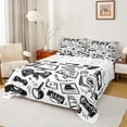 thumbnail image 1 of jejeloiu Teens Gamepad Twin Sheet Sets,Modern Gamer Twin Fitted Sheet,Sketch Video Game Flat Sheet For Boys Kids,Ultra Soft Home Decor,3 Pieces, 1 of 7